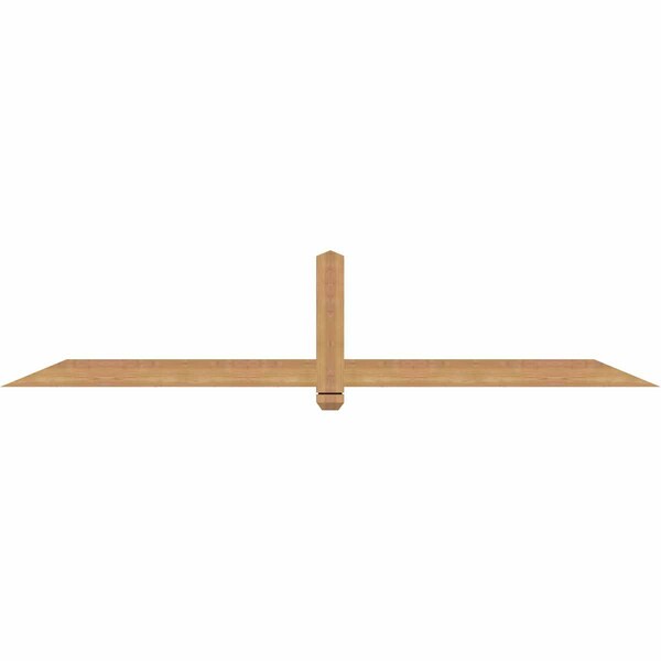 Ekena Millwork Eugene Smooth Timber Gable Bracket, Western Red Cedar, 84"W x 17"H x 1 1/2"D x 3 1/2"F, 5/12 Pitch GBW084X17X0204EUG00SWR - main